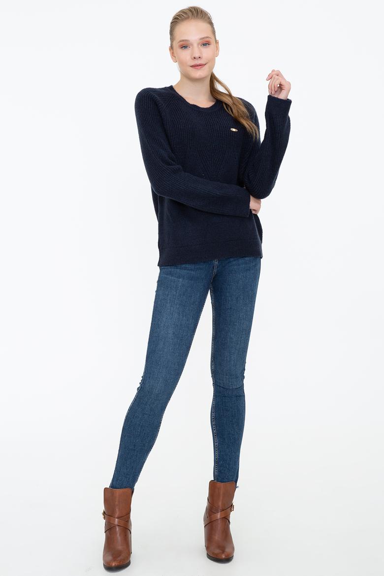 Kadın Lacivert Kazak - 50237627004