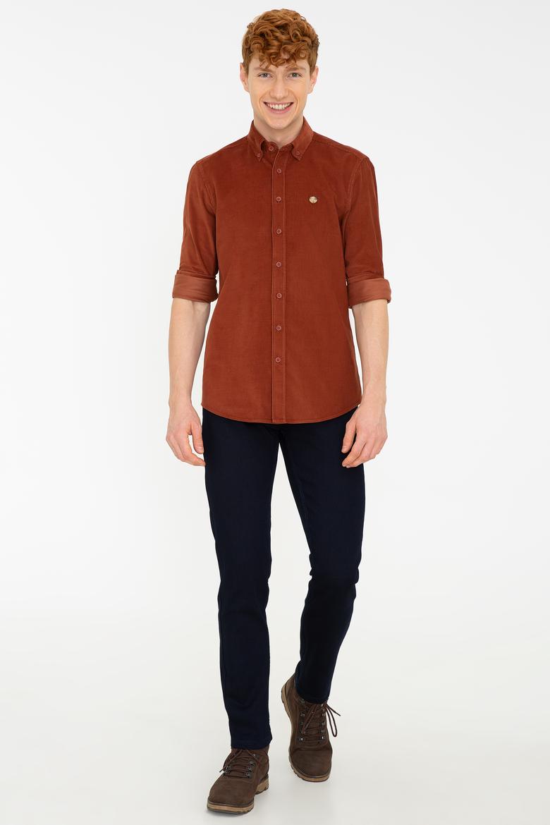 Erkek Tarçın Uzun Kollu Gömlek - 50237877026