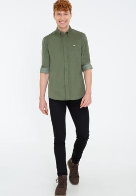 Erkek Haki Gömlek Uzunkol - 50237877047