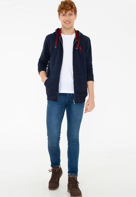 Erkek Lacivert Örme Hırka - 50237896001