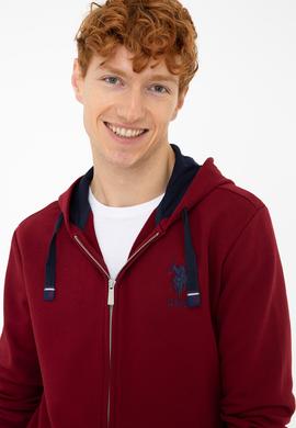 Erkek Bordo Örme Hırka - 50237896041