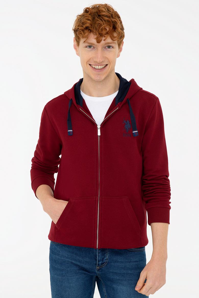 Erkek Bordo Örme Hırka