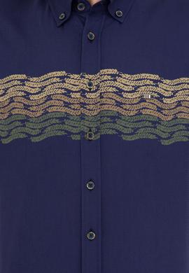 Erkek Lacivert Uzun Kollu Gömlek - 50237909005