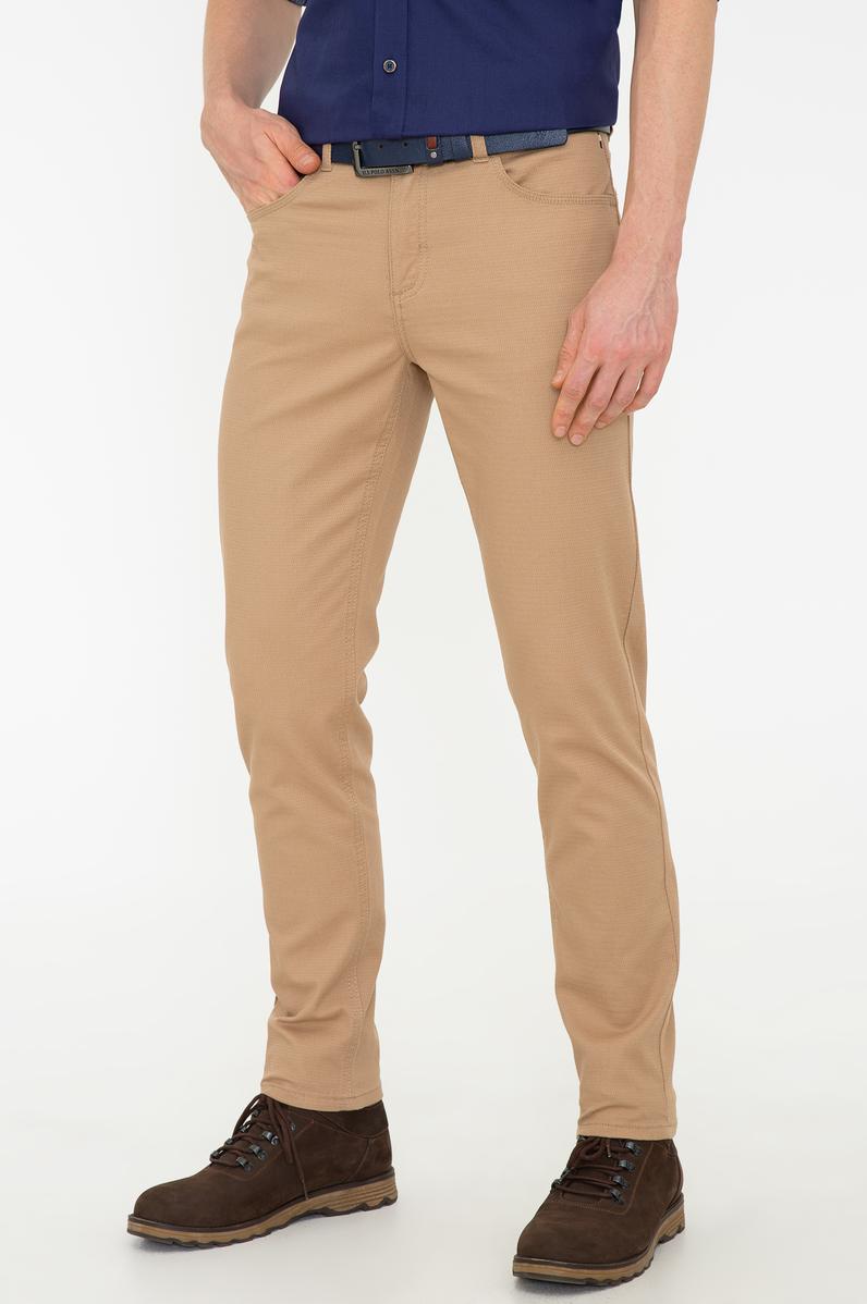 Erkek Camel Kanvas Pantolon