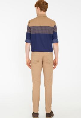 Erkek Camel Kanvas Pantolon - 50237923051