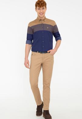 Erkek Camel Kanvas Pantolon - 50237923051