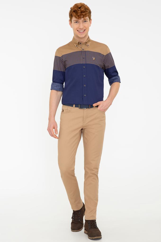 Erkek Camel Kanvas Pantolon