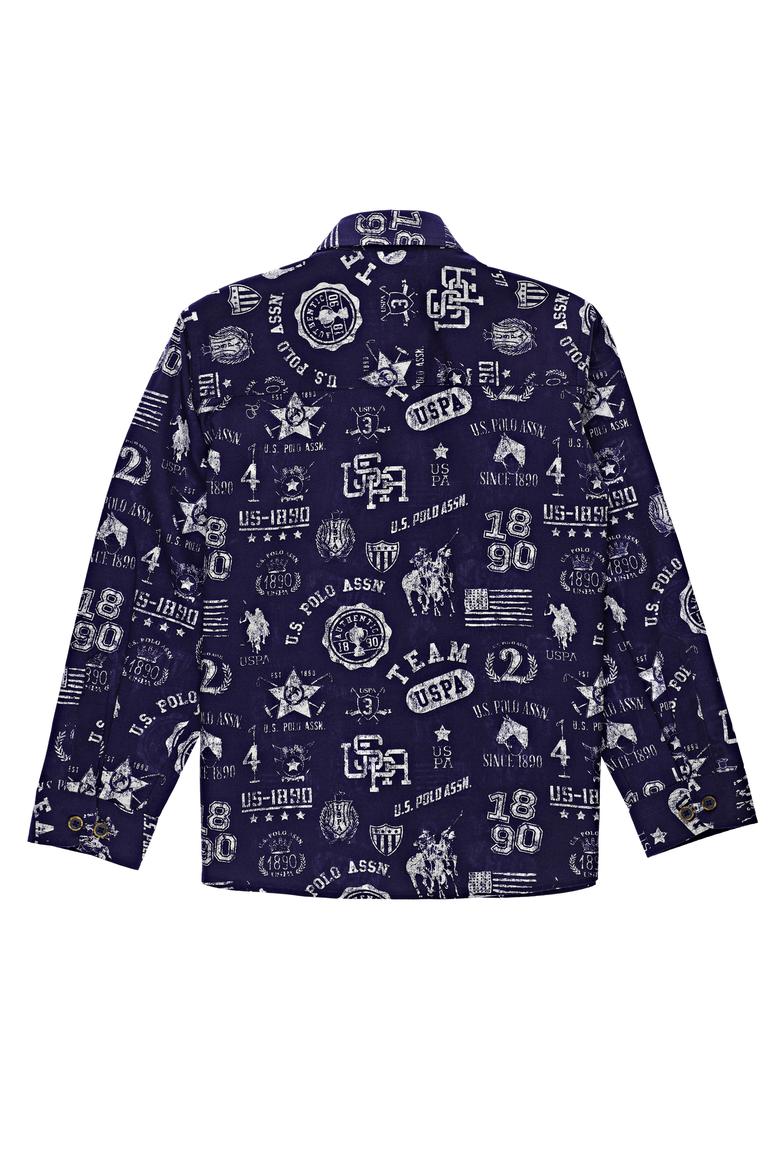 Erkek Çocuk Lacivert Uzun Kollu Gömlek - 50238373007