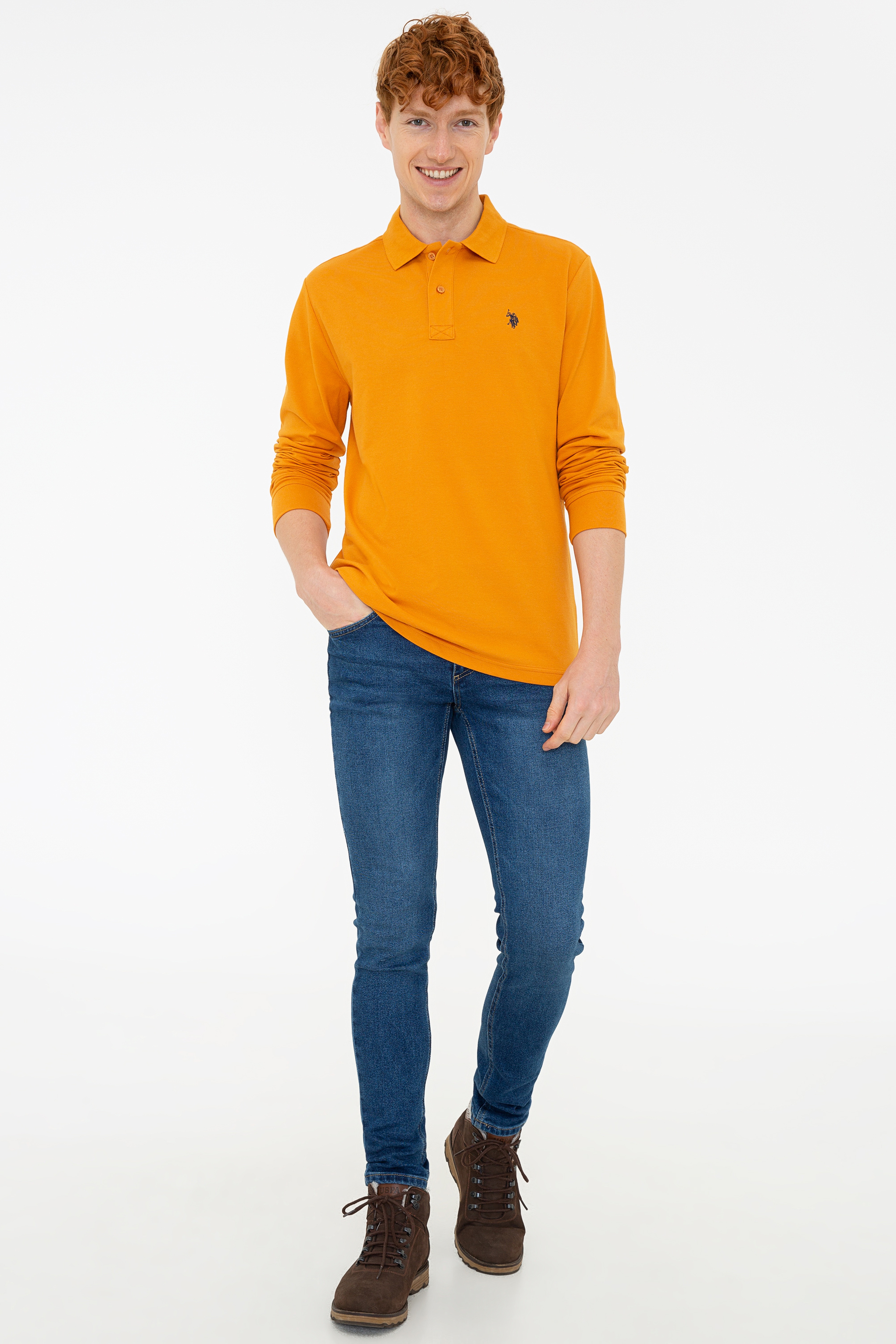 Erkek Safran Basic Sweatshirt - Image 4