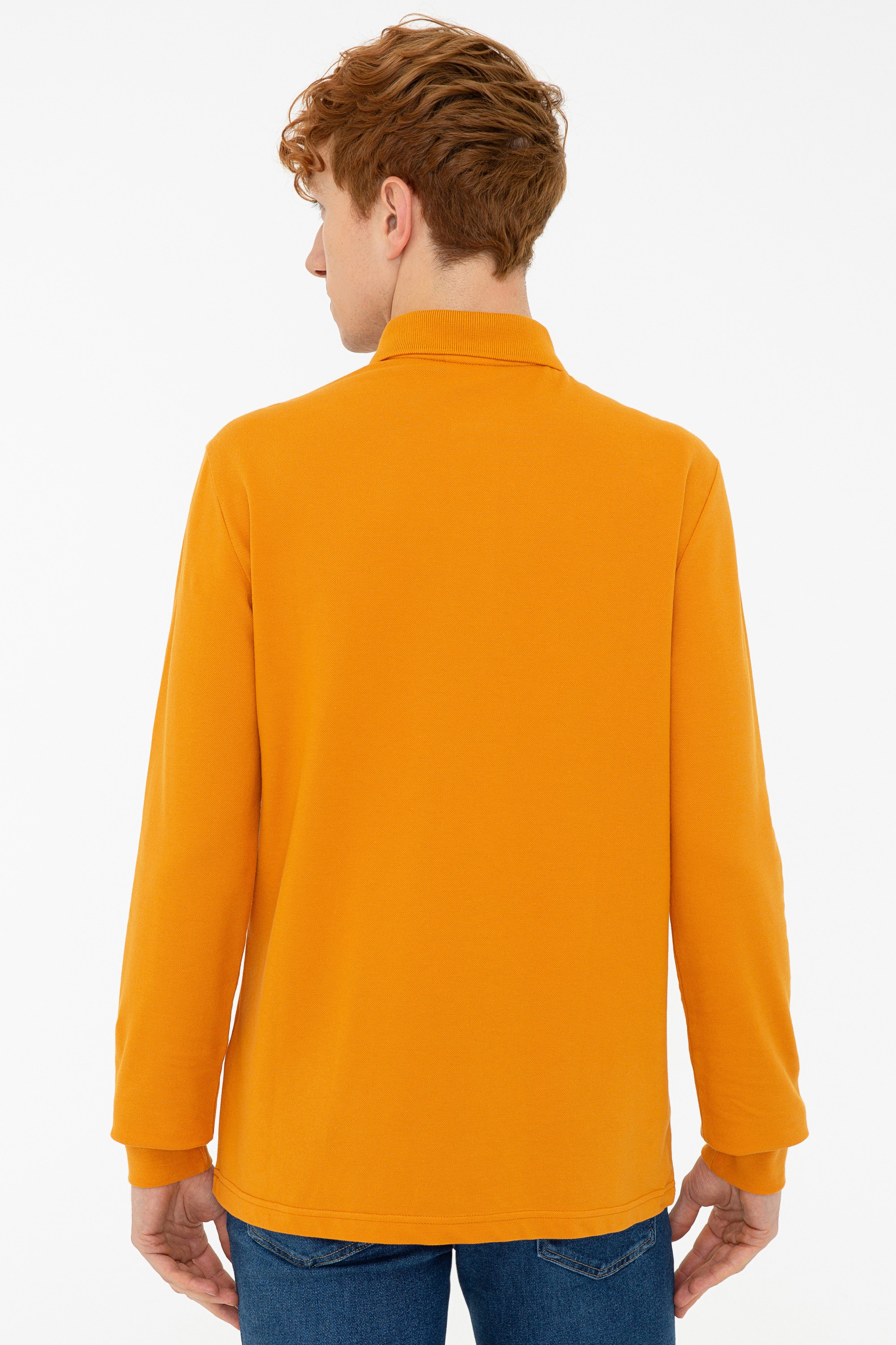 Erkek Safran Basic Sweatshirt - Image 3