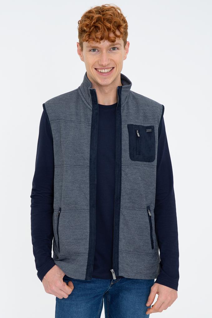 Erkek Lacivert Örme Hırka