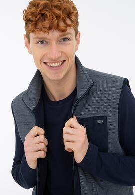 Erkek Lacivert Örme Hırka - 50240384006