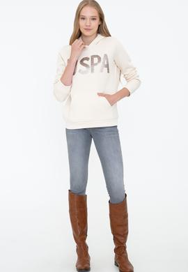 Kadın Krem Basic Sweatshirt - 50240707037