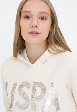 Kadın Krem Basic Sweatshirt - 50240707037