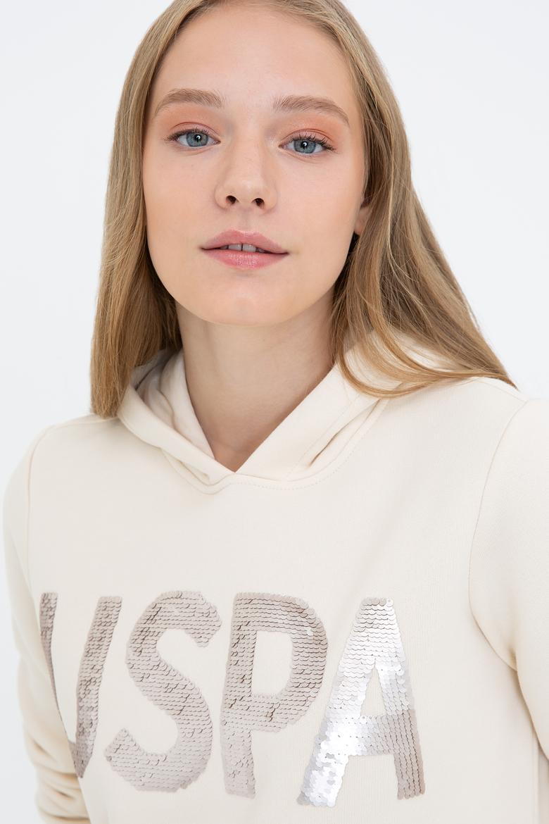 Kadın Krem Basic Sweatshirt - 50240707037