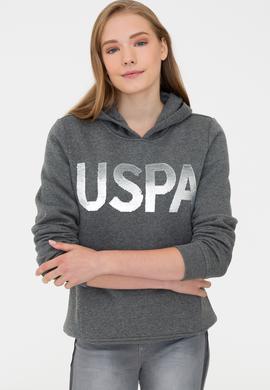 Kadın Antrasit Melanj Basic Sweatshirt - 50240707064