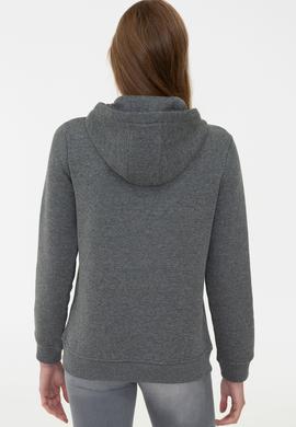 Kadın Antrasit Melanj Basic Sweatshirt - 50240707064