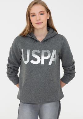 Kadın Antrasit Melanj Basic Sweatshirt - 50240707064