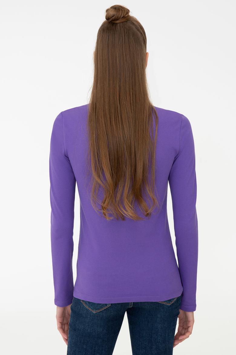 Kadın Violet Basic Sweatshirt - 50240710128
