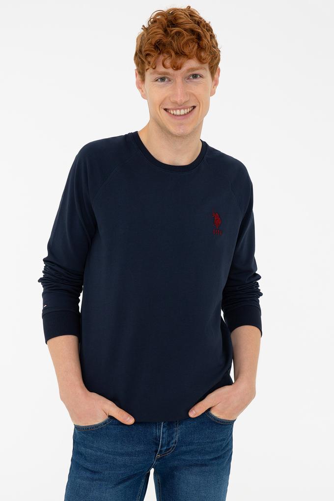 Erkek Lacivert Basic Sweatshirt