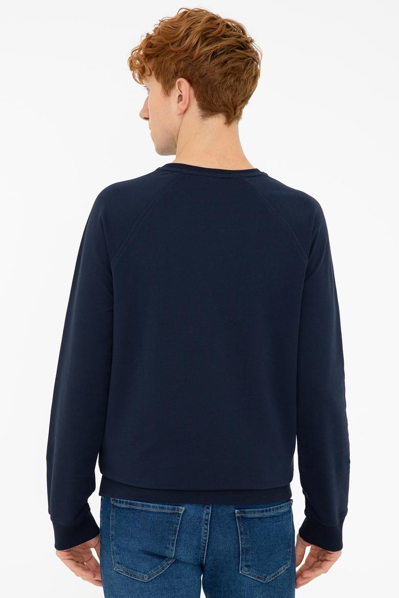 Erkek Lacivert Basic Sweatshirt - 50240918020