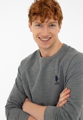 Erkek Antrasit Melanj Basic Sweatshirt - 50240918031