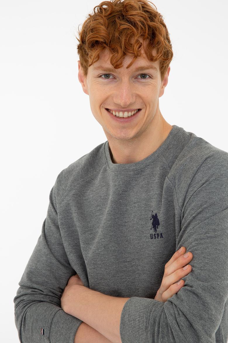 Erkek Antrasit Melanj Basic Sweatshirt - 50240918031