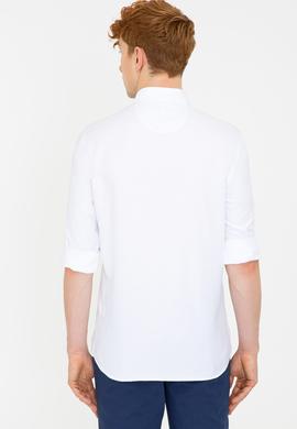 Erkek Beyaz Gömlek Uzunkol Basic - 50249786016