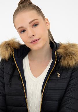 Kadın Lacivert Deri Mont Kaban - 50243797012