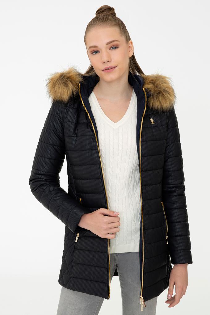 Kadın Lacivert Deri Mont Kaban