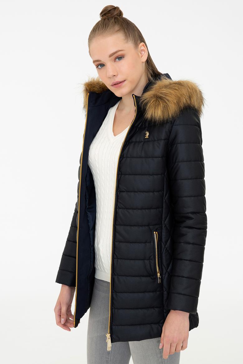 Kadın Lacivert Deri Mont Kaban - 50243797012