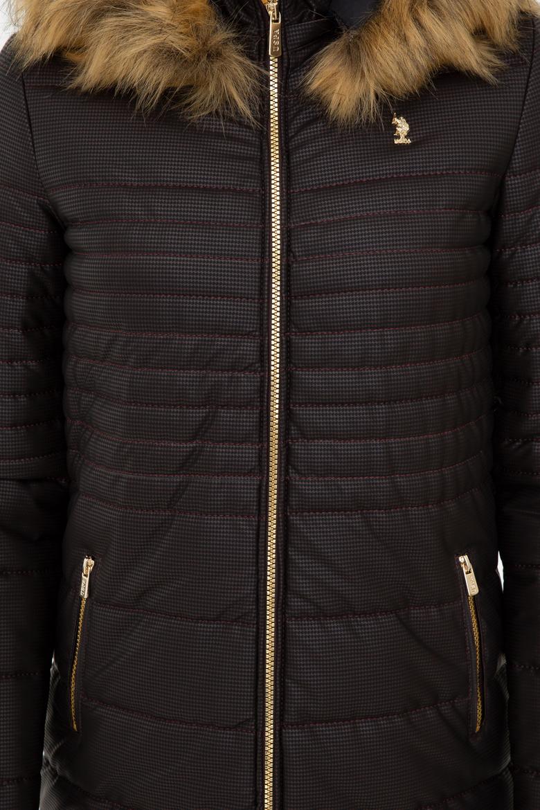 Kadın Kırmızı Deri Mont Kaban - 50243796003