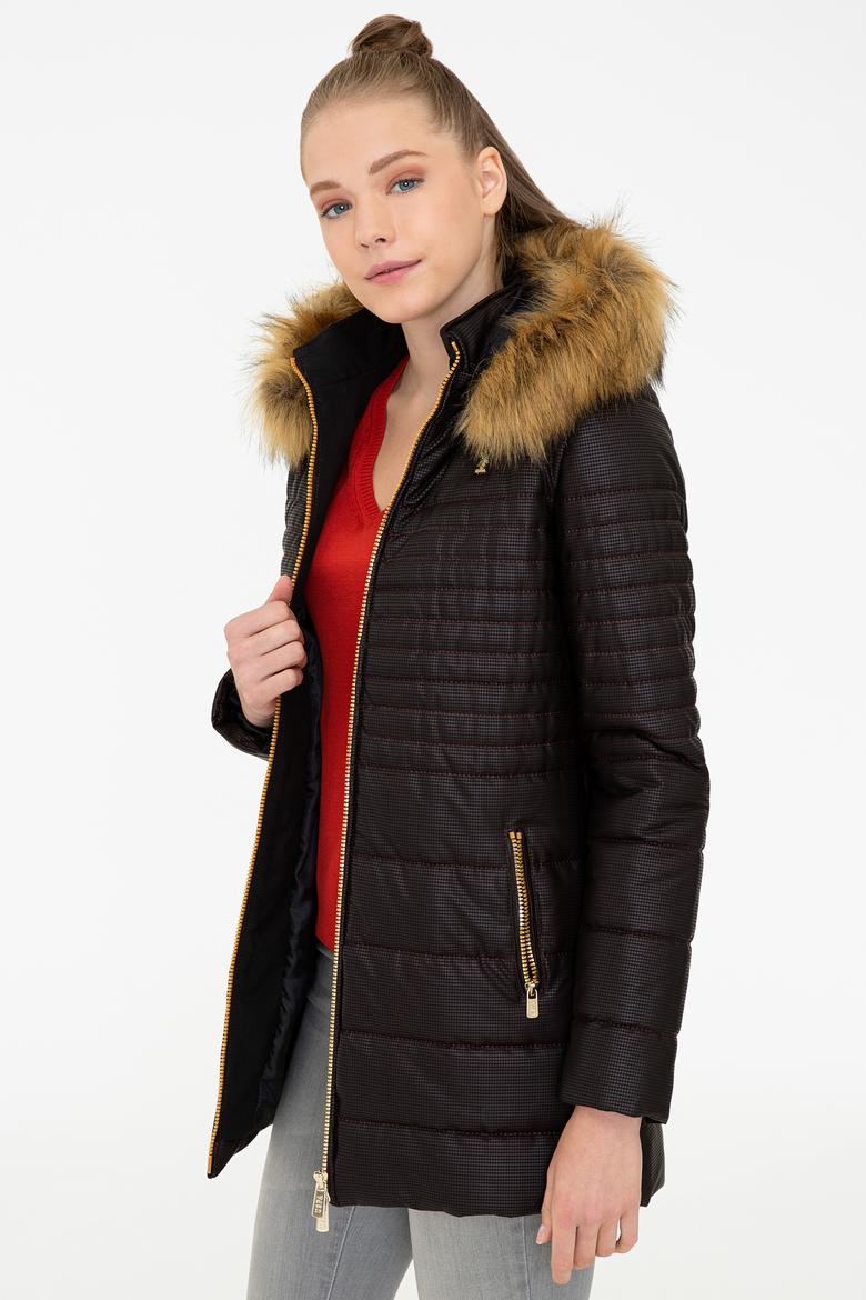 Kadın Kırmızı Deri Mont Kaban - 50243796003