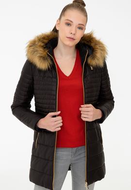 Kadın Kırmızı Deri Mont Kaban - 50243796003