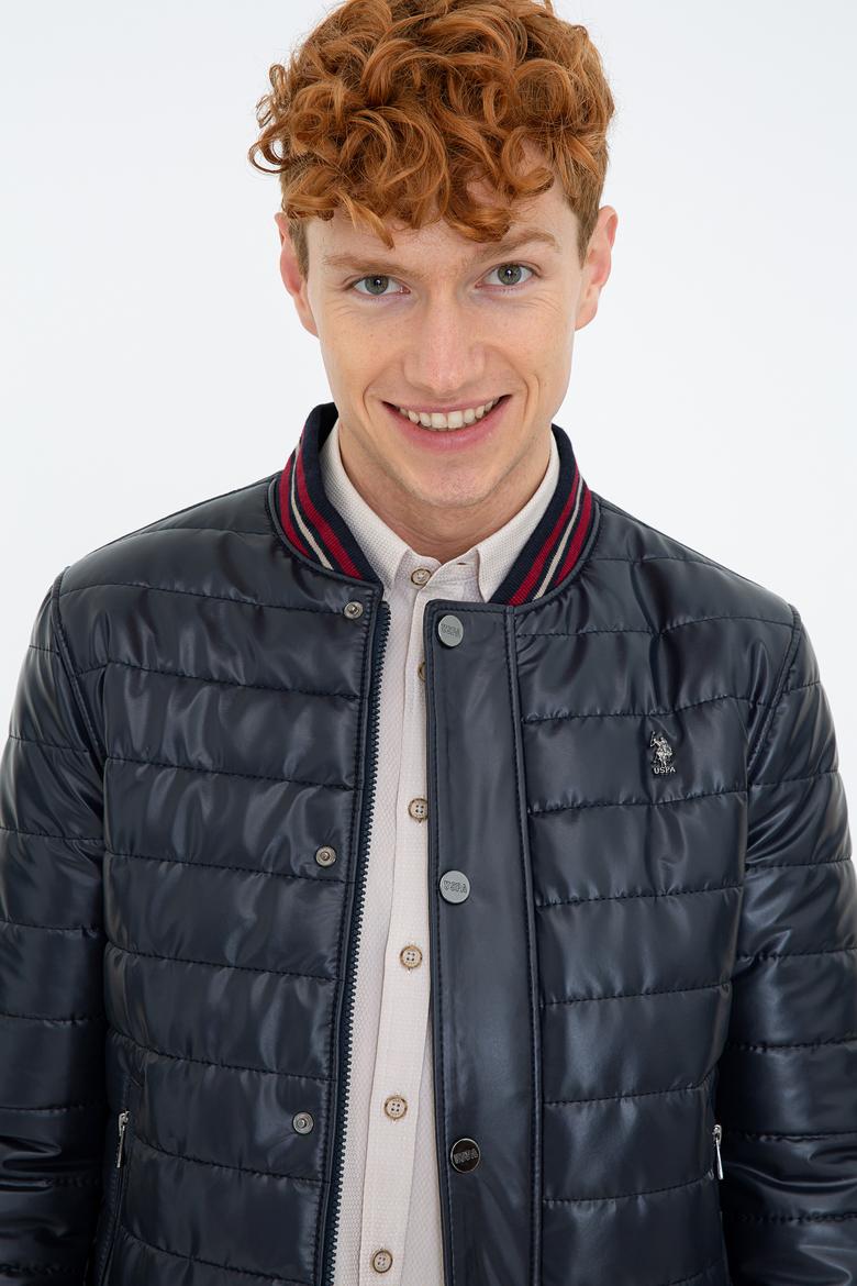 Erkek Lacivert Deri Mont Kaban - 50243882003