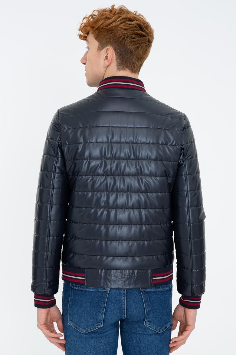 Erkek Lacivert Deri Mont Kaban - 50243882003