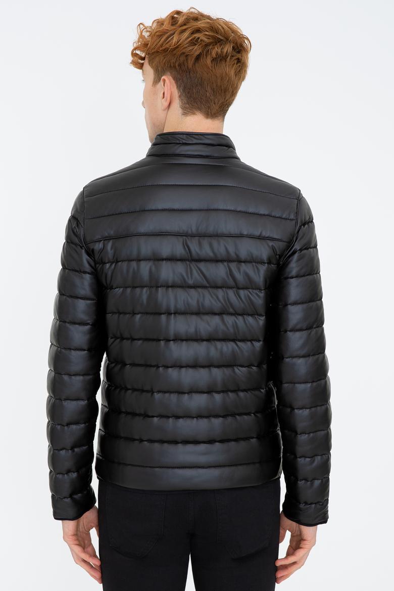 Erkek Siyah Deri Mont Kaban - 50243884003