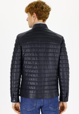 Erkek Lacivert Deri Mont Kaban - 50243887013