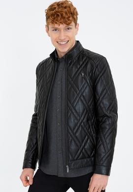 Erkek Siyah Deri Mont Kaban - 50243889003