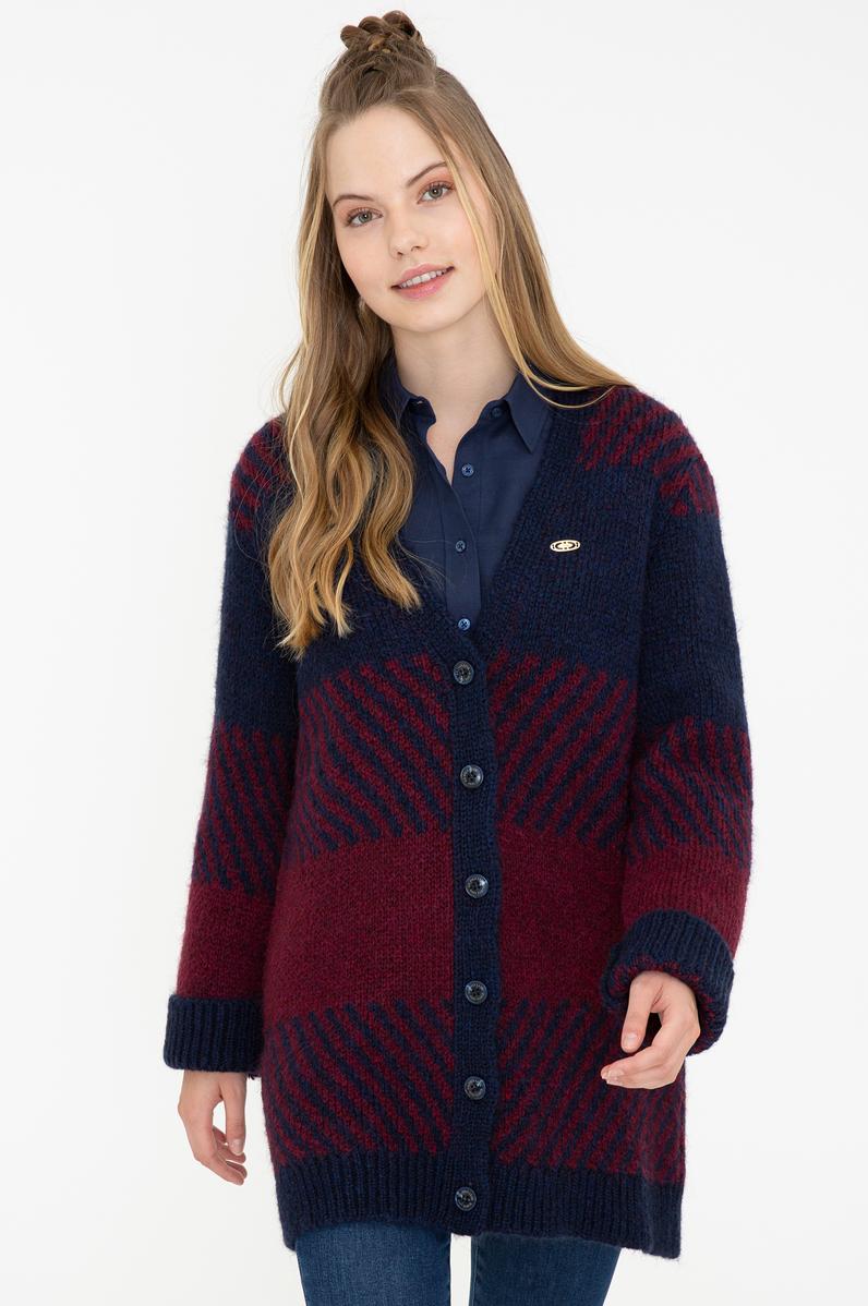 Kadın Lacivert Triko Hırka