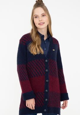 Kadın Lacivert Triko Hırka - 50237726008