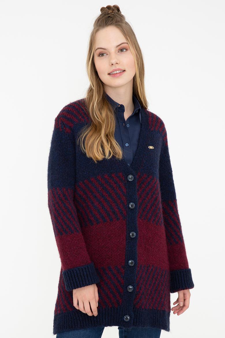 Kadın Lacivert Triko Hırka - 50237726008