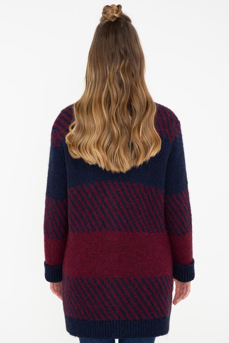 Kadın Lacivert Triko Hırka - 50237726008