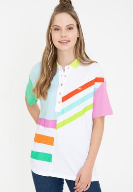 Kadın Beyaz Tişört - 50234598005