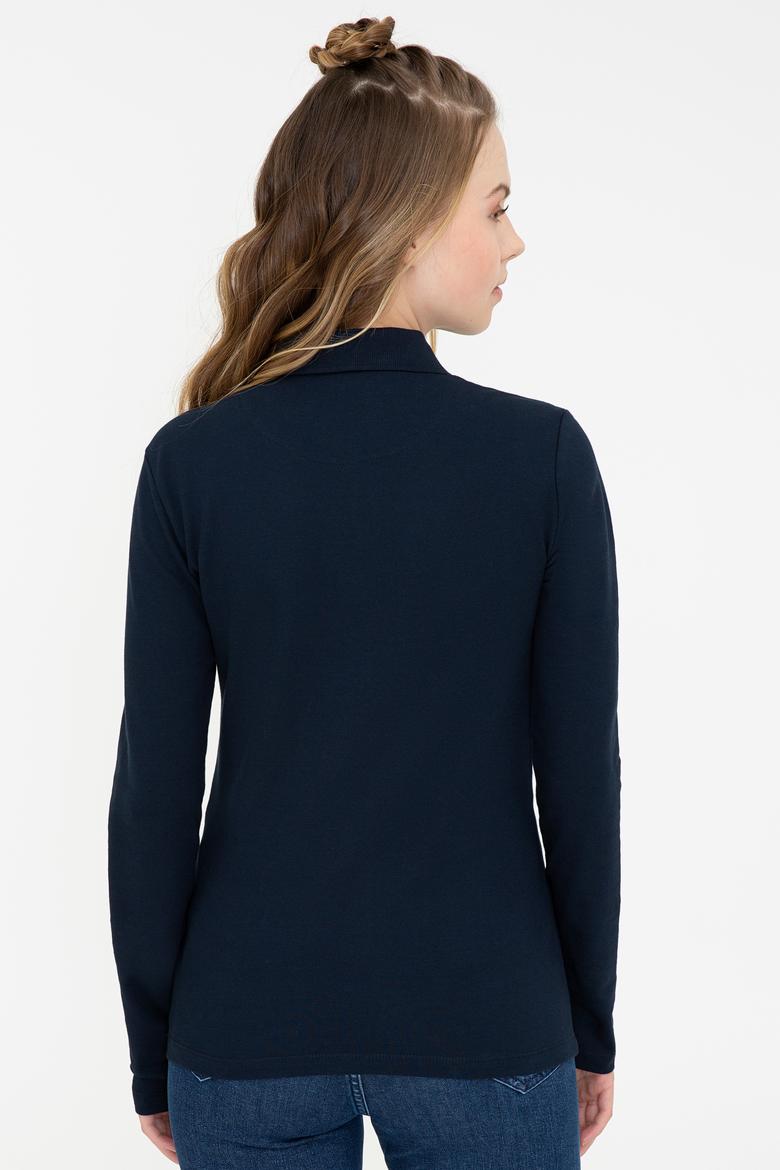 Kadın Lacivert Basic Sweatshirt - 50240710054