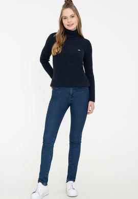 Kadın Lacivert Triko Kazak - 50244729013