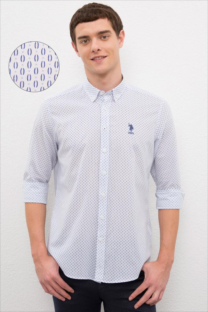 Erkek Beyaz Uzun Kollu Gömlek