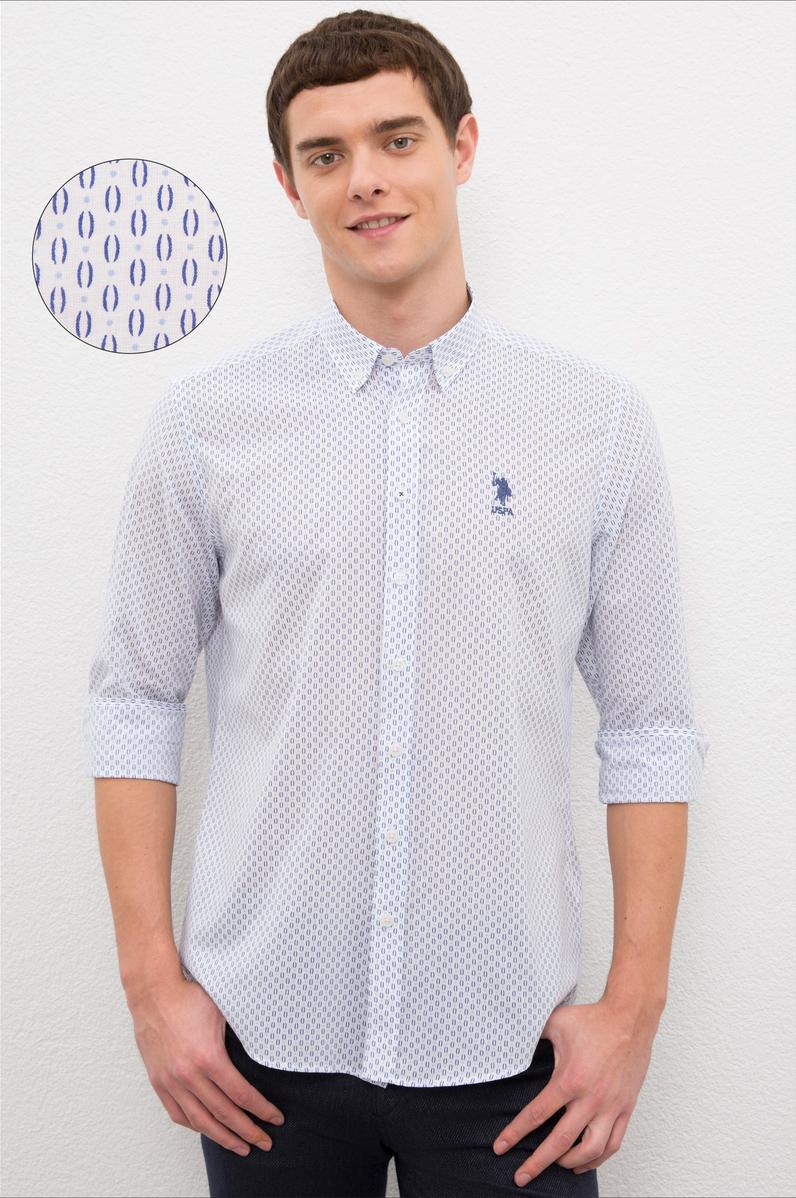 Erkek Beyaz Uzun Kollu Gömlek