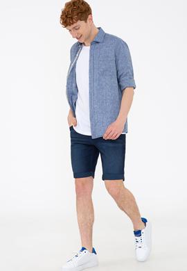 Erkek Lacivert Gömlek Uzunkol - 50232890005