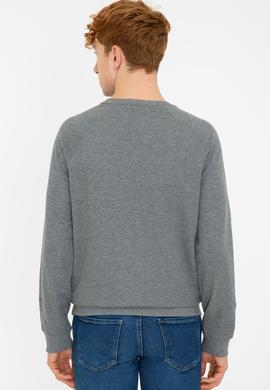 Erkek Antrasit Melanj Basic Sweatshirt - 50244467037
